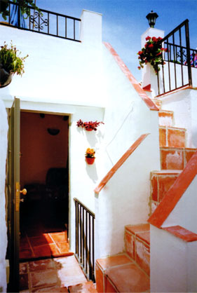 Steps to roof terrace in my holiday home in Torrox Spain