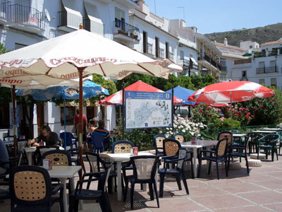 Torrox Square - 5 mins from our village house to rent in Torrox.
